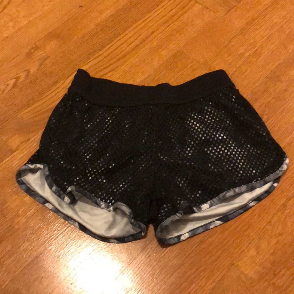 black shorts
